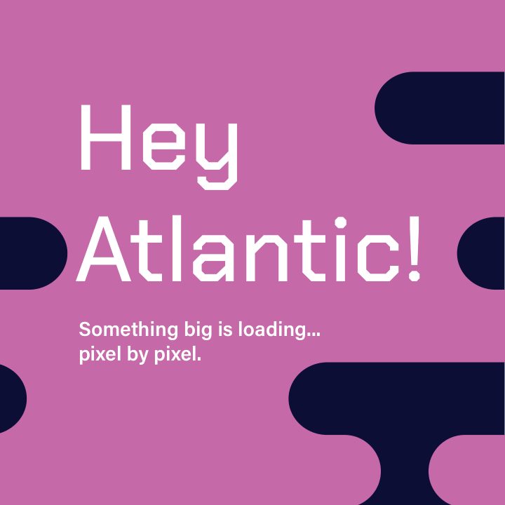 Pink version of the Hey Atlantic! teaser post