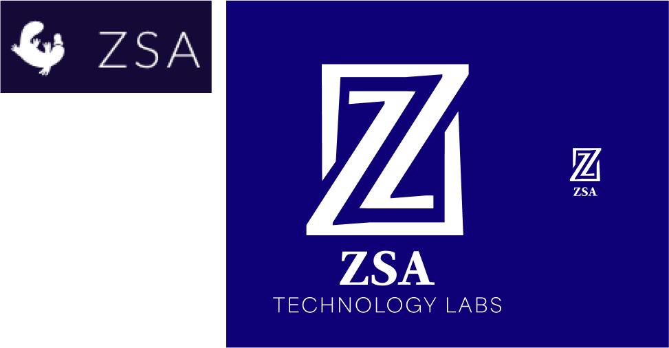 The previous ZSA logo beside the new Z lettermark on navy
